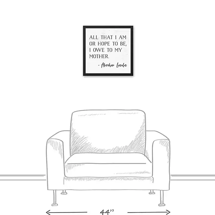 I Owe to My Mother Framed Canvas Art Print