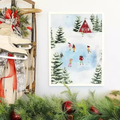 Ice Skating Framed Art Print