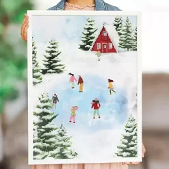 Ice Skating Framed Art Print