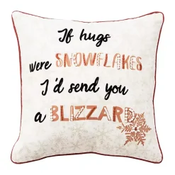 If Hugs were Snowflakes Christmas Throw Pillow