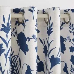 Indigo Floral 2-pc. Curtain Panel Set, 96 in.