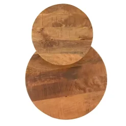 Industrial Two-Tiered Gunmetal Accent Table