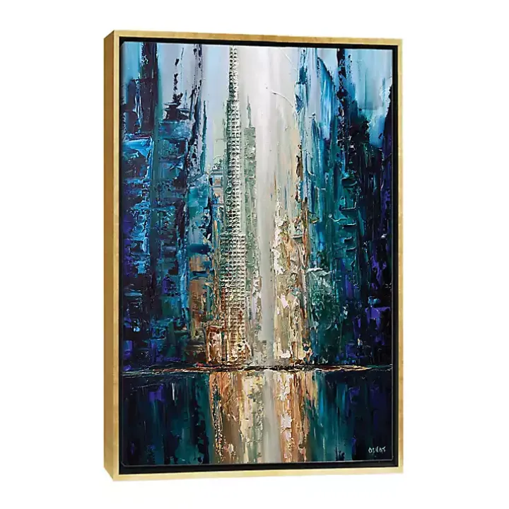 Infinite Reflection Abstract Canvas Framed Art