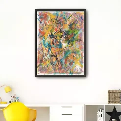 Inside Out No. 2 Framed Giclee Canvas Art Print