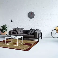 Iowa State University Courtside Area Rug, 4x6