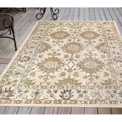 Irene Yellow Daffodil Outdoor Area Rug, 6x9