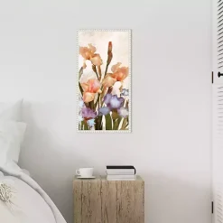 Irises Panel Framed Canvas Art Print