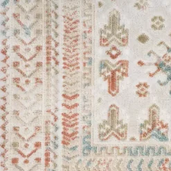 Irsia White Traditional Area Rug, 5x7