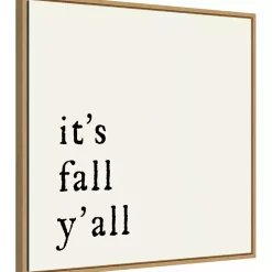 It's Fall Ya'll Poem Framed Wall Art