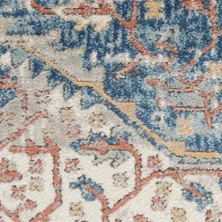 Ivory Antique Diamond Medallion Runner, 2x7