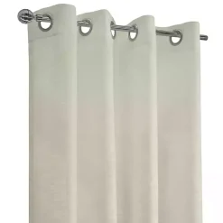 Ivory Boucle Sheer Single Curtain Panel, 84 in.