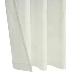 Ivory Boucle Sheer Single Curtain Panel, 95 in.