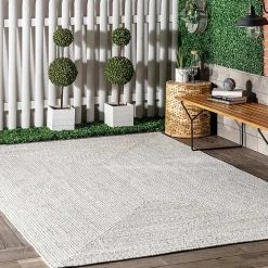 Ivory Braided Lefebvre Area Rug, 12x18