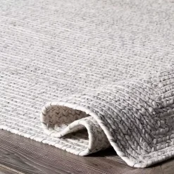 Ivory Braided Lefebvre Area Rug, 12x18