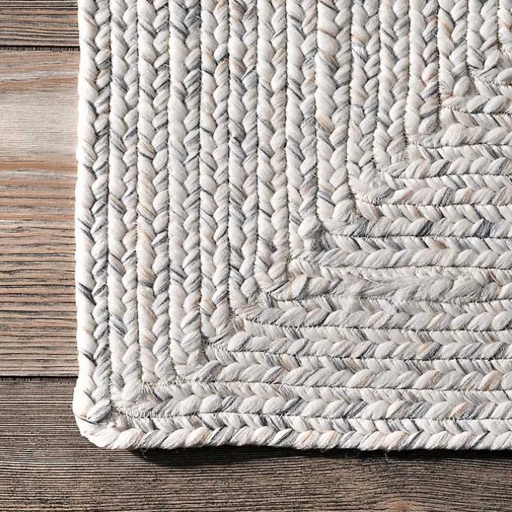 Ivory Braided Lefebvre Area Rug, 12x18