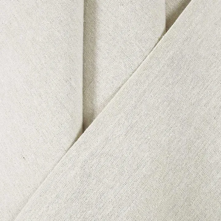 Ivory Burlap Knotted Curtain Panel Set, 108 in.