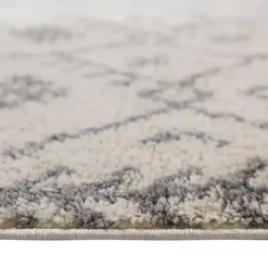 Ivory Geometric Area Rug, 8x10