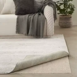 Ivory Gridlock Non-Slip Rug Pad, 2x8