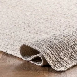 Ivory Hand Woven Rigo Jute Area Rug, 9x12