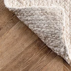 Ivory Hand Woven Rigo Jute Area Rug, 9x12