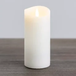 Ivory LED Soft Flame Pillar Candle, 3x7 in.