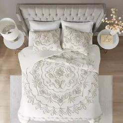 Ivory Medallion Full/Queen 3-pc. Comforter Set