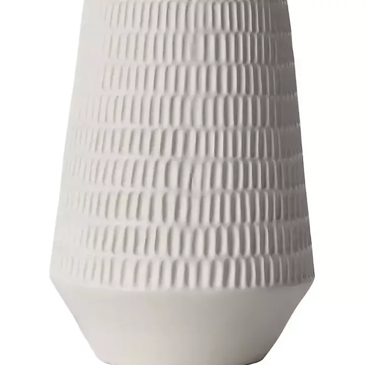 Ivory Modern Etched Table Lamp
