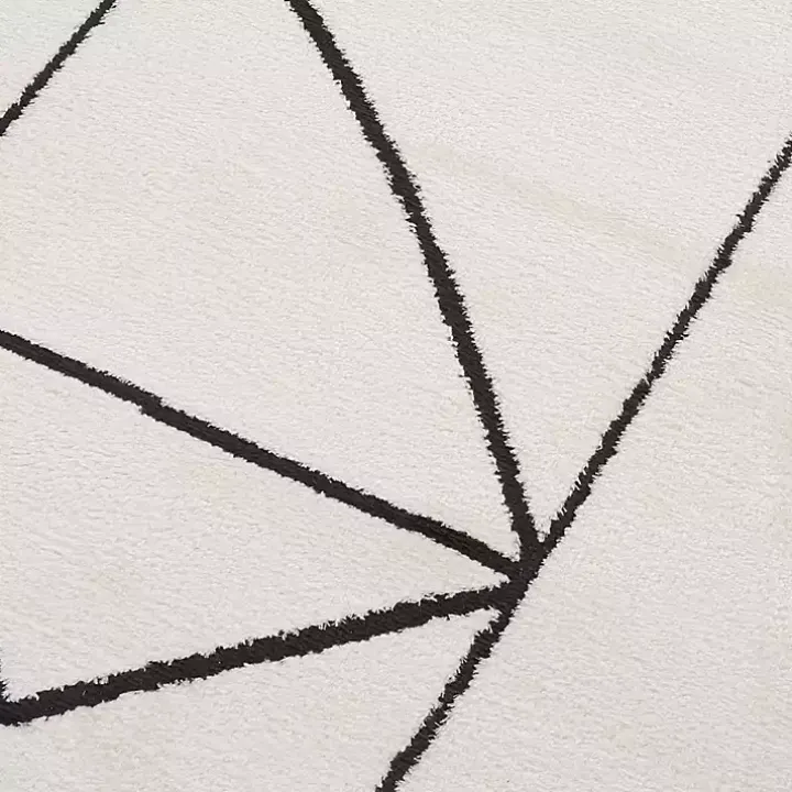 Ivory Moroccan Accent Rug, 2x3