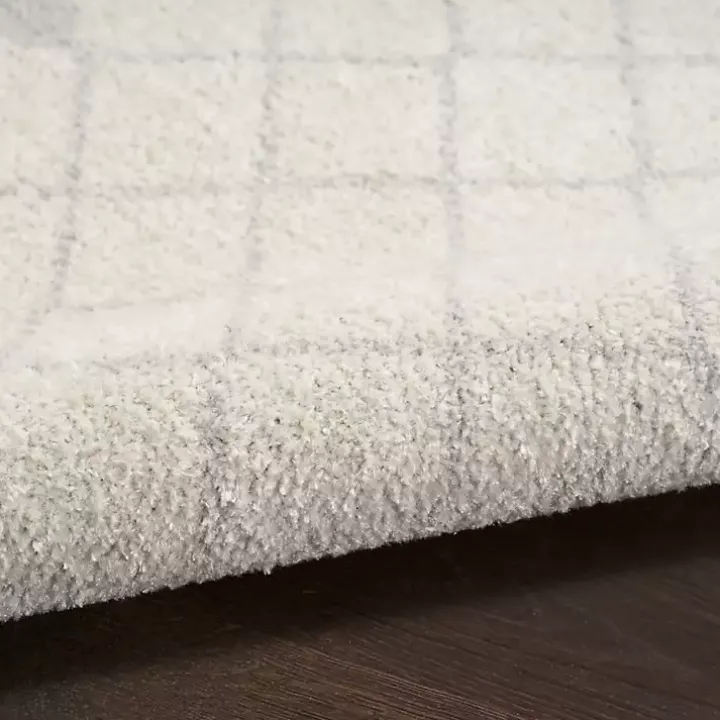 Ivory Moroccan Washable Area Rug, 3x5