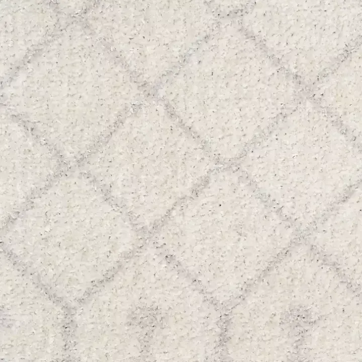 Ivory Moroccan Washable Runner, 2x12