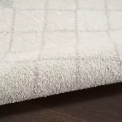 Ivory Moroccan Washable Runner, 2x8