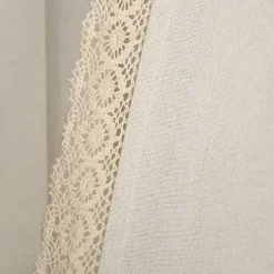 Ivory Rosalie Curtain Panel Set, 95 in.