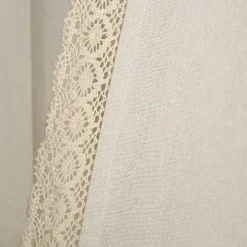 Ivory Rosalie Curtain Panel Set, 108 in.