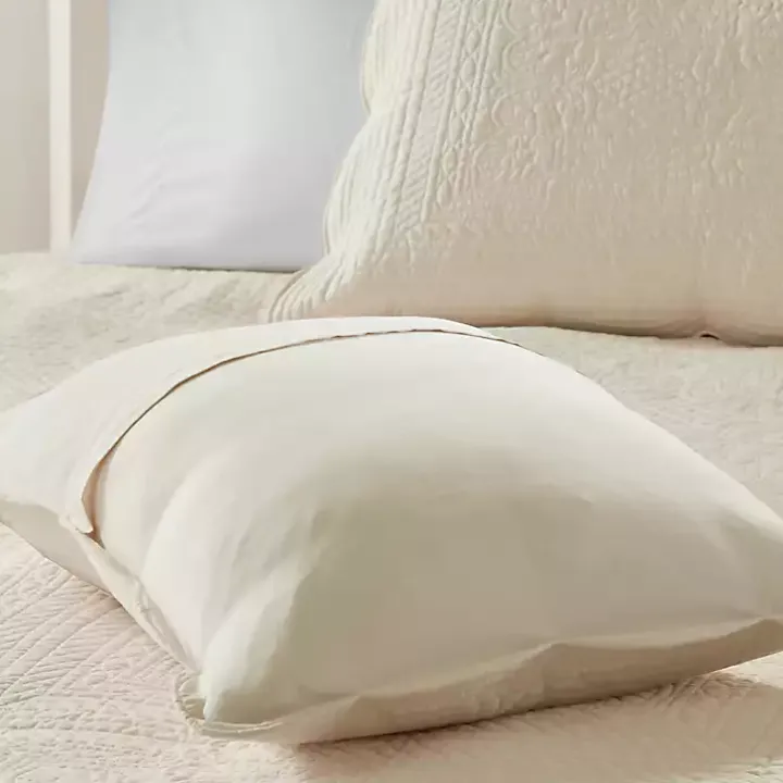 Ivory Scalloped Monica 3-pc. King Coverlet Set