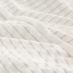 Ivory Seersucker 3-pc. Full/Queen Comforter Set