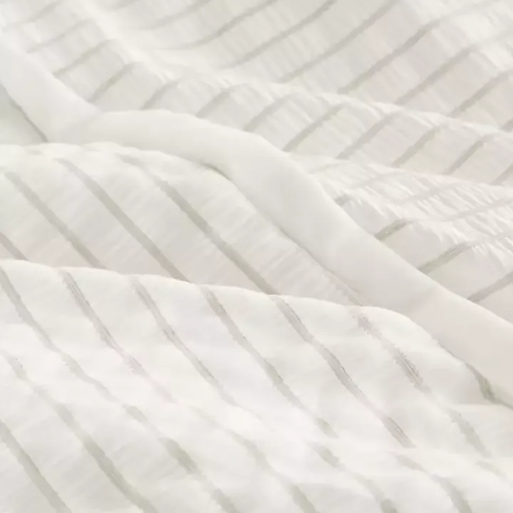 Ivory Seersucker 3-pc. Full/Queen Comforter Set