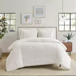 Ivory Striped Oversized King 3-pc. Comforter Set