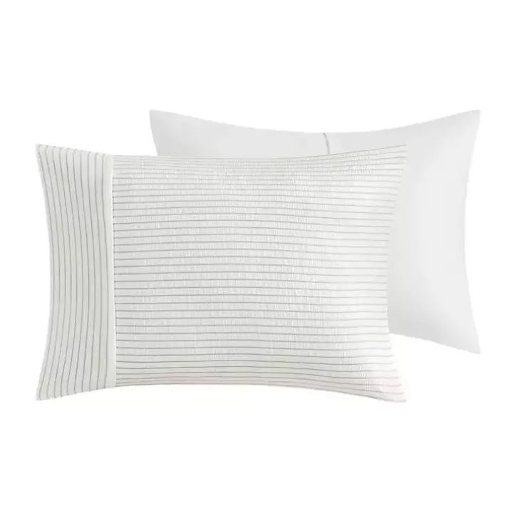 Ivory Striped Oversized King 3-pc. Comforter Set