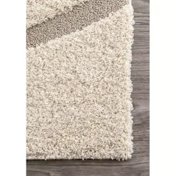 Ivory Swirl Carolyn Area Rug, 5x8