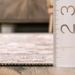 Ivory Transitional Floral Area Rug, 8x10