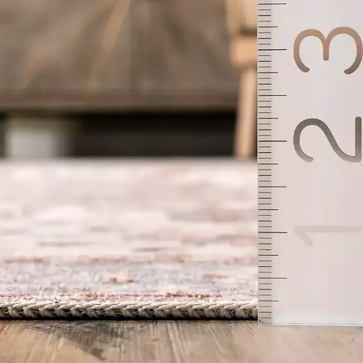 Ivory Transitional Floral Area Rug, 8x10