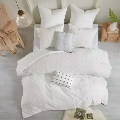 Ivory Tufted Cotton 7-pc. Full/Queen Duvet Set
