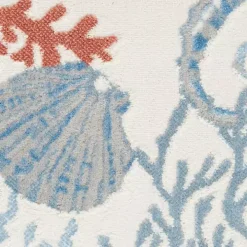 Ivory Underwater Paradise Area Rug, 5x7