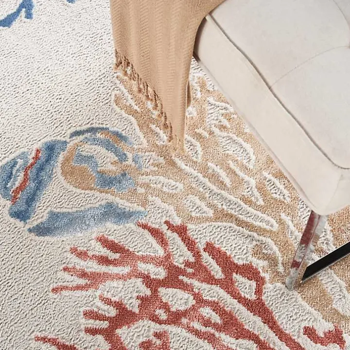 Ivory Underwater Paradise Area Rug, 7x9