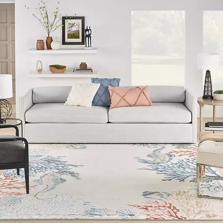 Ivory Underwater Paradise Area Rug, 7x9