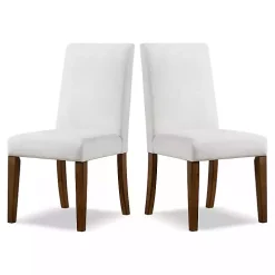 Ivory Upholstered Katie Dining Chairs, Set of 2