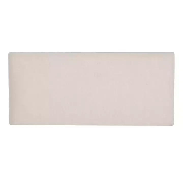 Ivory Upholstered Seashell Wood Bench