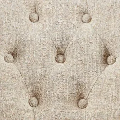 Ivory Upholstered Tufted Dining Chairs, Set of 2