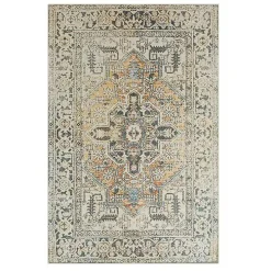 Ivory Wilcox Medallion Area Rug, 6x9