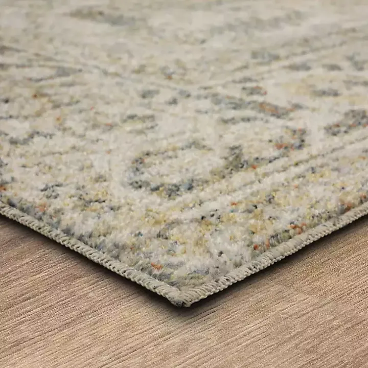 Ivory Wilcox Medallion Area Rug, 6x9